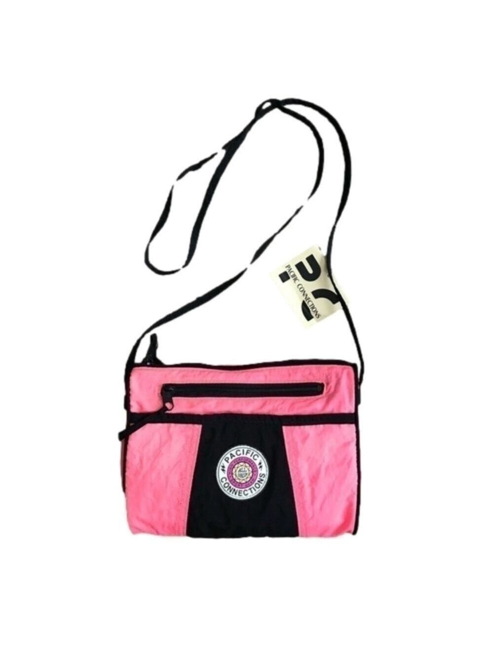 Vintage Pacific Connections 80s beachy surfer neon purse crossbody bag
